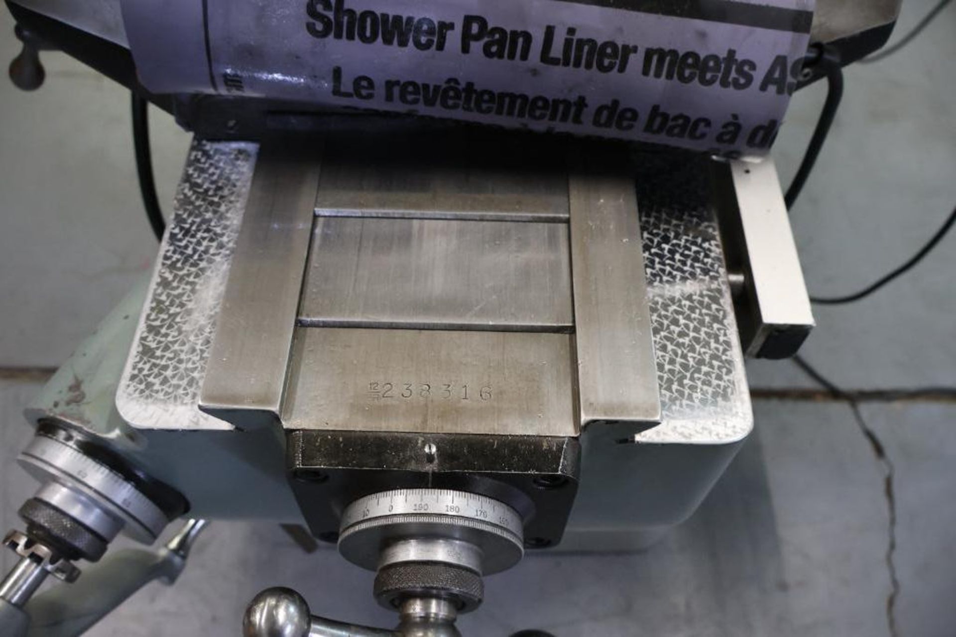 Bridgeport vertical milling machine w/ DRO, power feed - Image 5 of 18