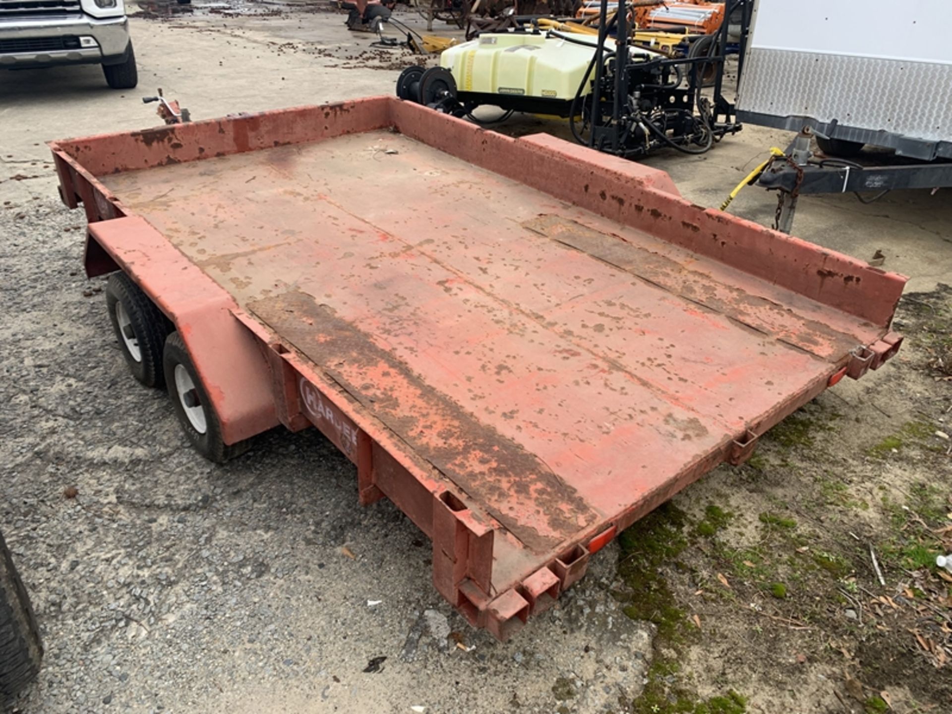 HARDEE UT72L tandem axle steel dump utility trailer - SERIAL 806558 - NO TITLE - Image 4 of 5