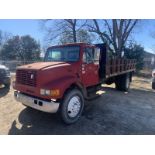 1996 INTERNATIONAL 4700 2-ton 16' flatbed dump, 5spd - mileage unknown - 1HTSCAAP1TH282837