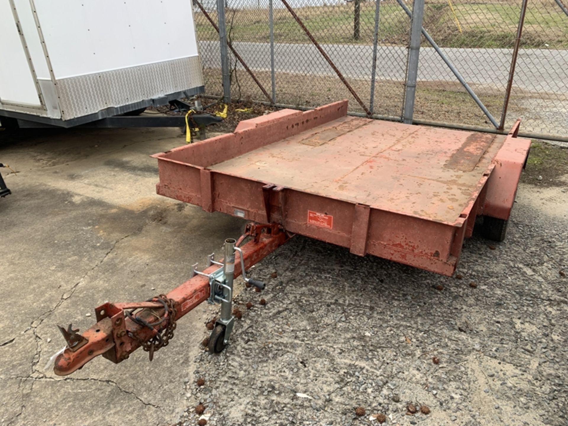 HARDEE UT72L tandem axle steel dump utility trailer - SERIAL 806558 - NO TITLE