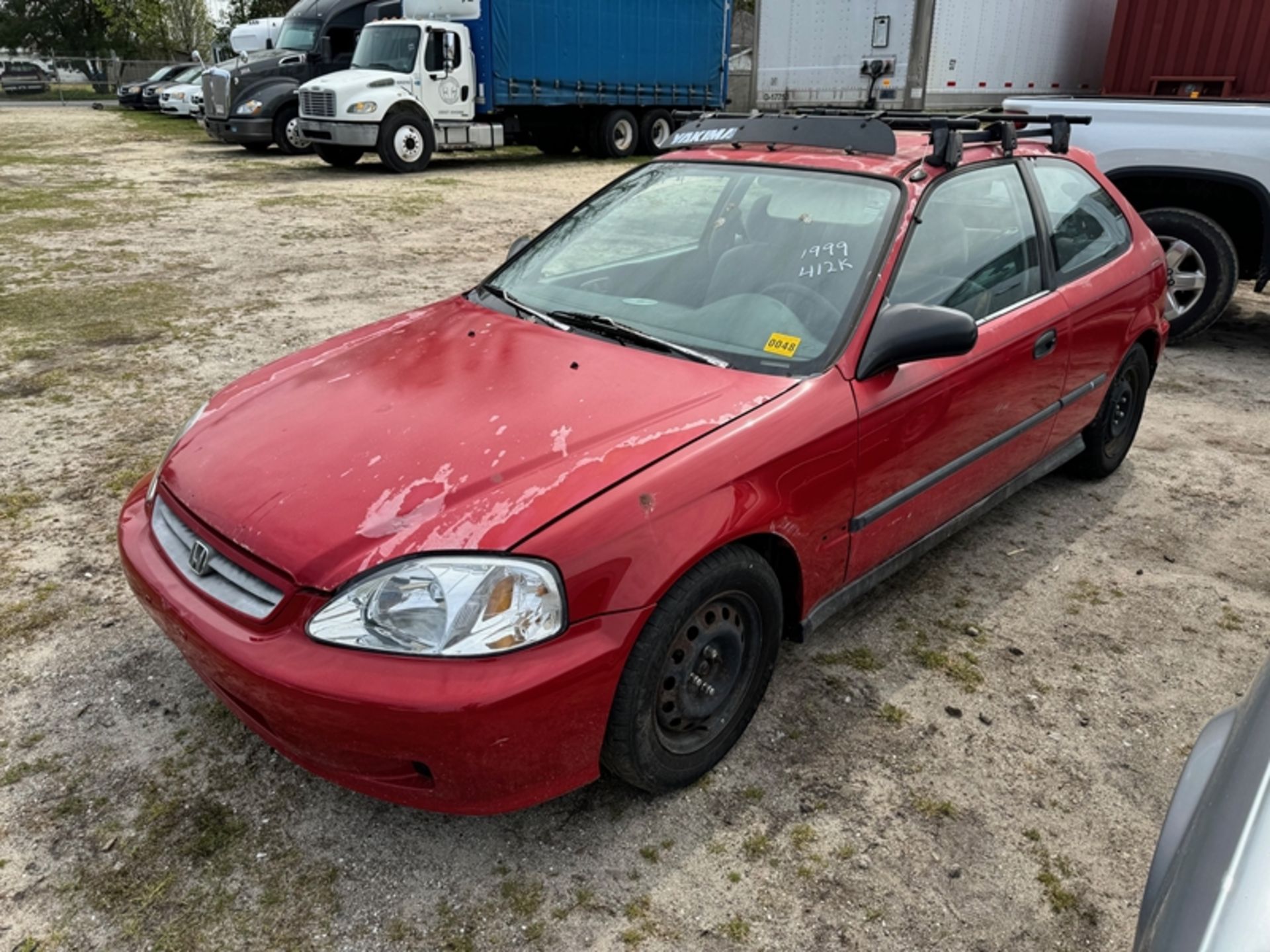 1999 HONDA Civic, automatic - 412,991 miles showing - 2HGEJ6442XH113233