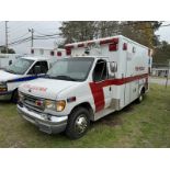 2001 FORD Ambulance, dsl, Horton body - 176,558 miles showing - 1FDXE45F81HA54794