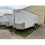 2015 ARISING INDUSTRIES 7'x16' v-nose enclosed trailer - 5YCBE162XFH021727