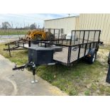 2017 LEONARD 76"x12' utility trailer - 5BFAU121XHM035358