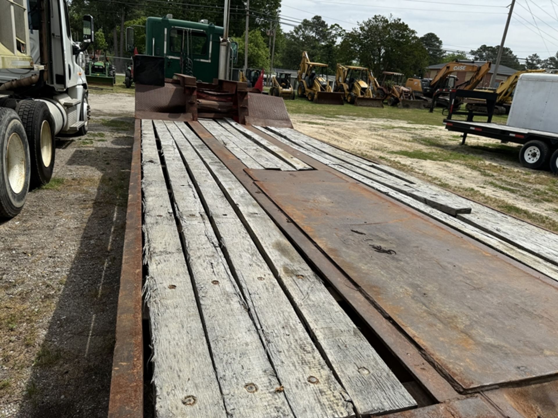 1992 ROGERS 20' flat deck 35-ton lowboy trailer with hyd ramps - 1RBH39207NAR21641 - Image 5 of 5