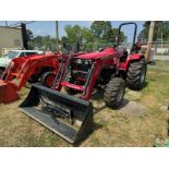 MAHINDRA 4550 with front end loader and 4550B backhoe, 4wd - 26 hours showing