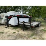 20’ gooseneck equipment trailer with ramps - NO TITLE - NCX01031430