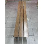 Lot of (2) wooden benches