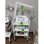 3-Level Facial trolley with adjustable magnifying lamp