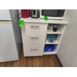 3-shelf , 3-drawer storage unit