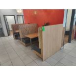 Lot of (2) seating booths