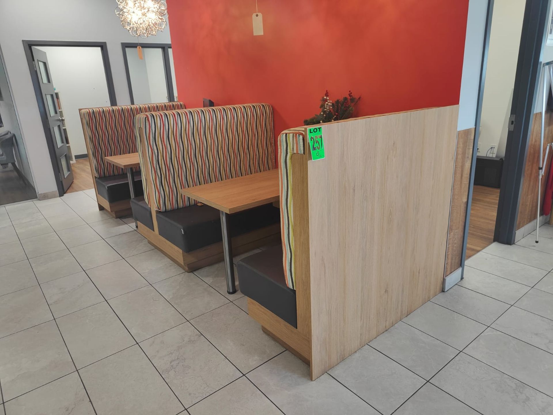 Lot of (2) seating booths