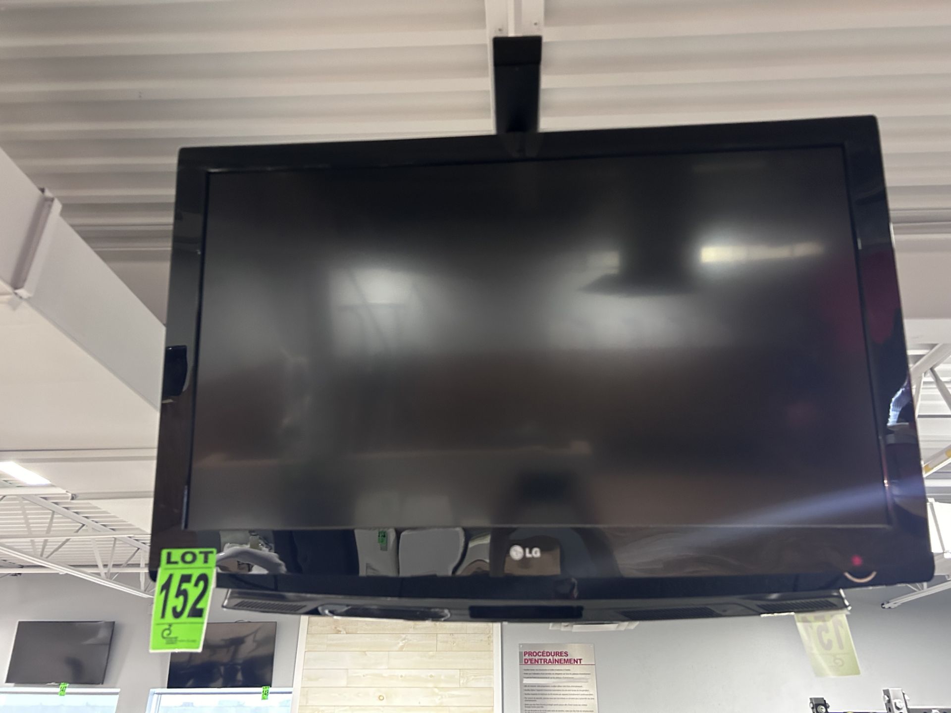 42" LG Ceiling-Mount Flatscreen Television, with Bracket