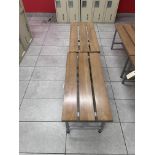 Lot of (2) wooden benches