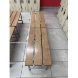 Lot of (2) wooden benches