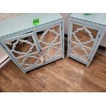 Lot of (2) Wooden Storage Cabinets, 1 & 2-Door