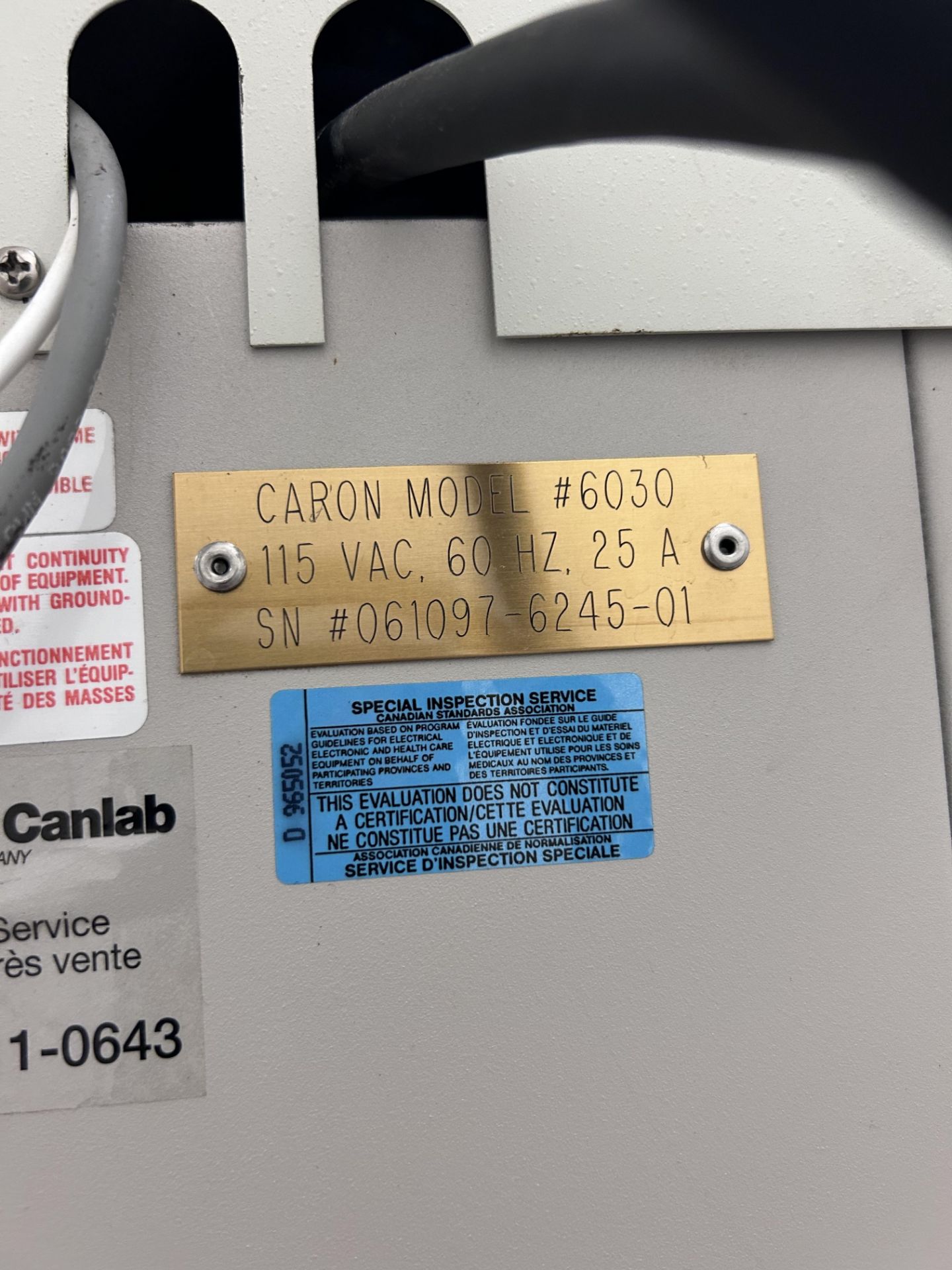 CARON Environmental chamber Mod. 6030 - Image 3 of 3