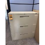 GLOBAL Vertical 3-door filing cabinet