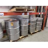 Lot of (8) Stainless steel drums