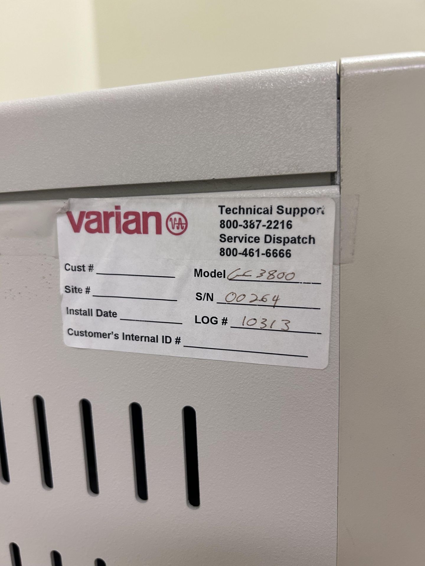 VARIAN Gas Chromatograph Mod. 3800 - Image 4 of 4