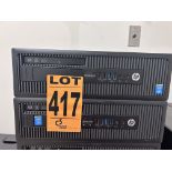 Lot of (2) HP ELITE DESK 800 G1 SFF - FOR PARTS