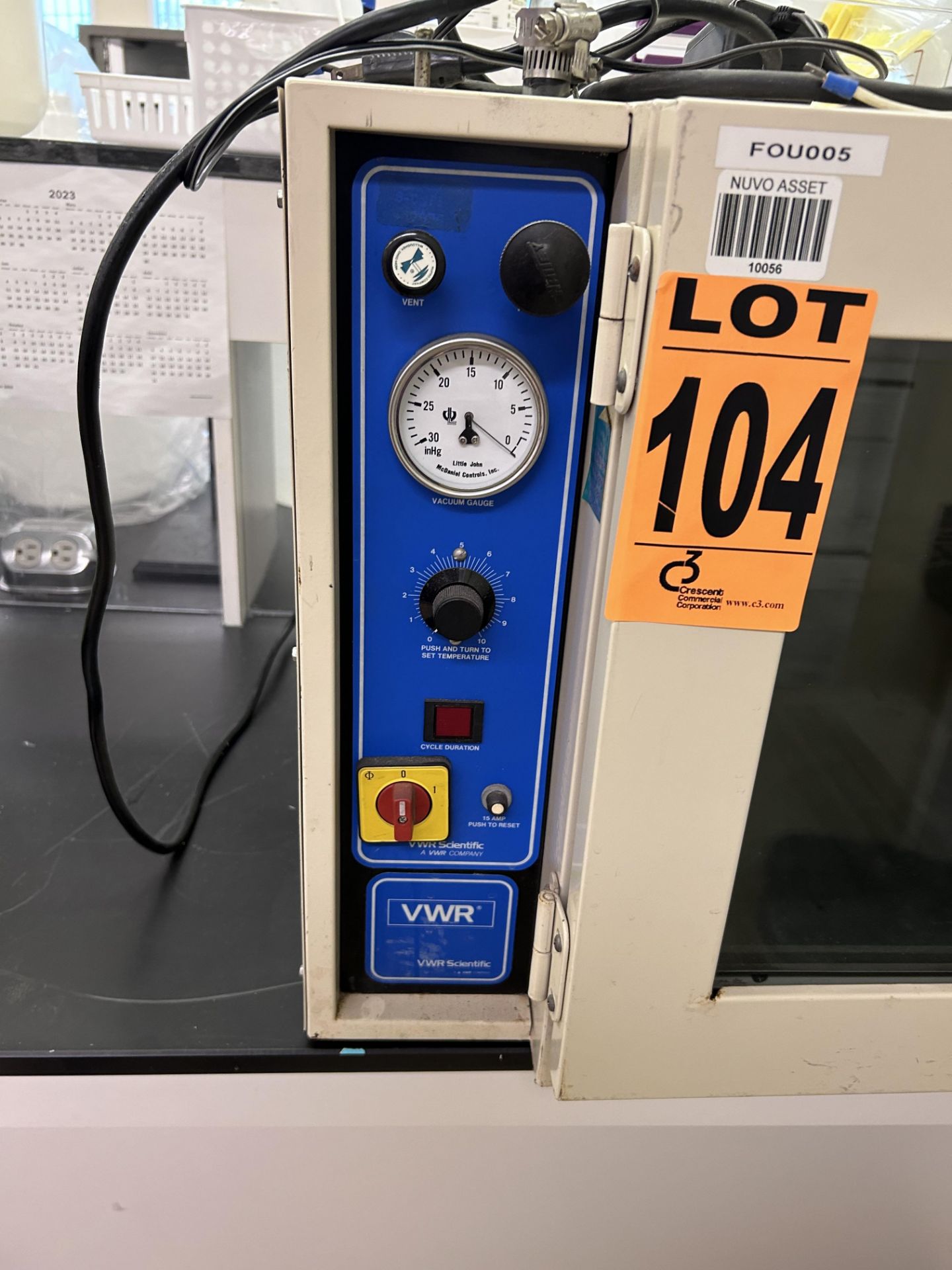 VWR Vacuum Oven Mod. 1430, Temp range: 50 to 428°F, Heat up time: 90 min. to 302°F - Image 2 of 3