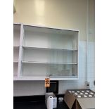 3-shelf cabinet with glass door