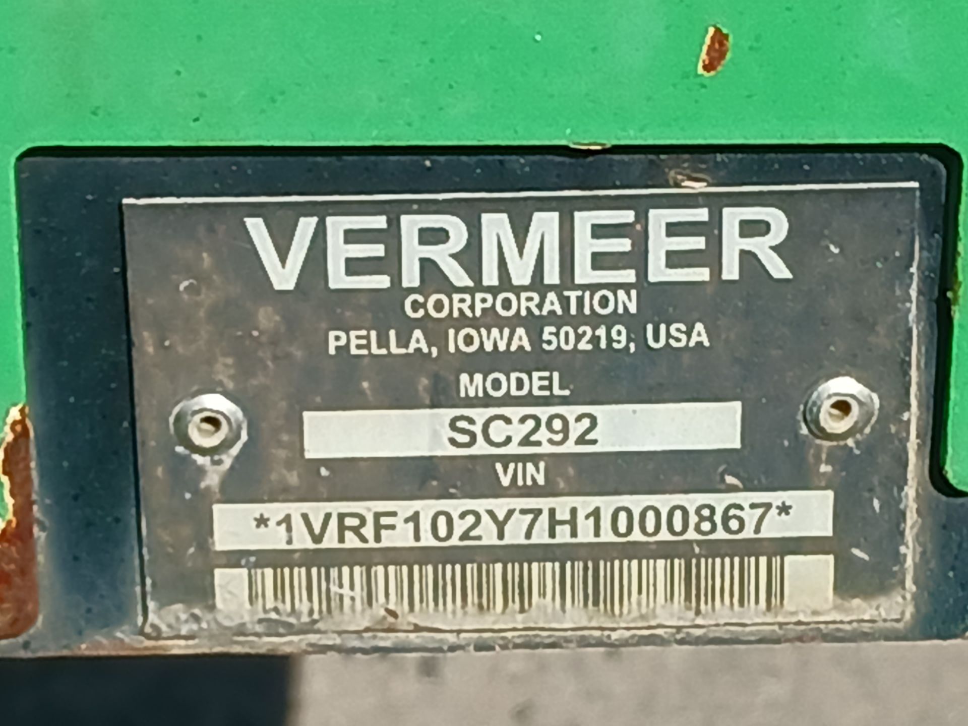2017 Vermeer SC292 Stump Grinder with Trailer - Image 17 of 17