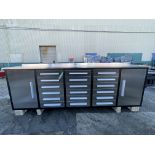 Brand New 10ft 18 Drawer 2 Cabinet Workbench (NY250)