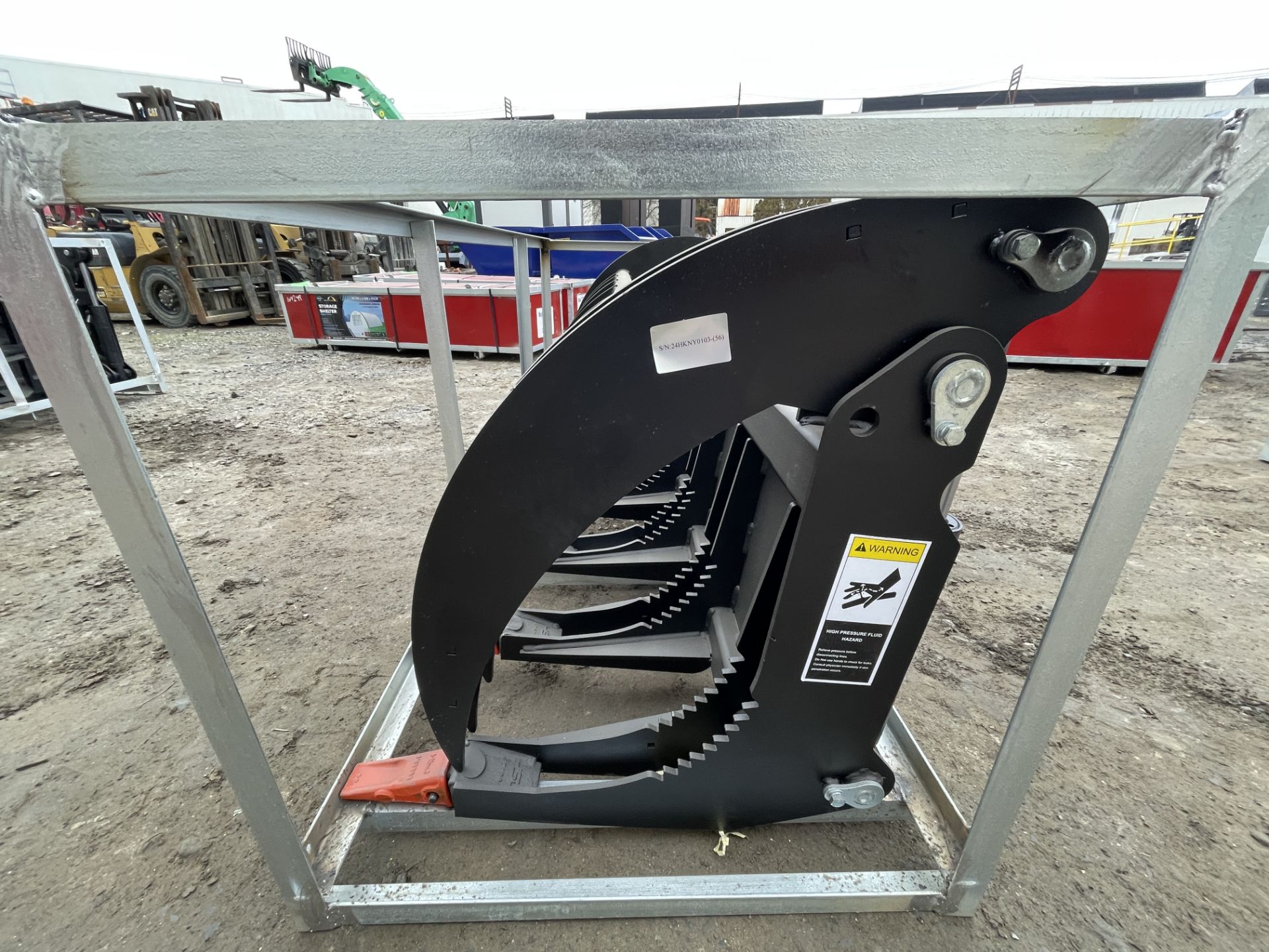 Brand New 78" Heavy Grass Fork Grapple Skid Steer Attachment (NY286) - Image 7 of 9