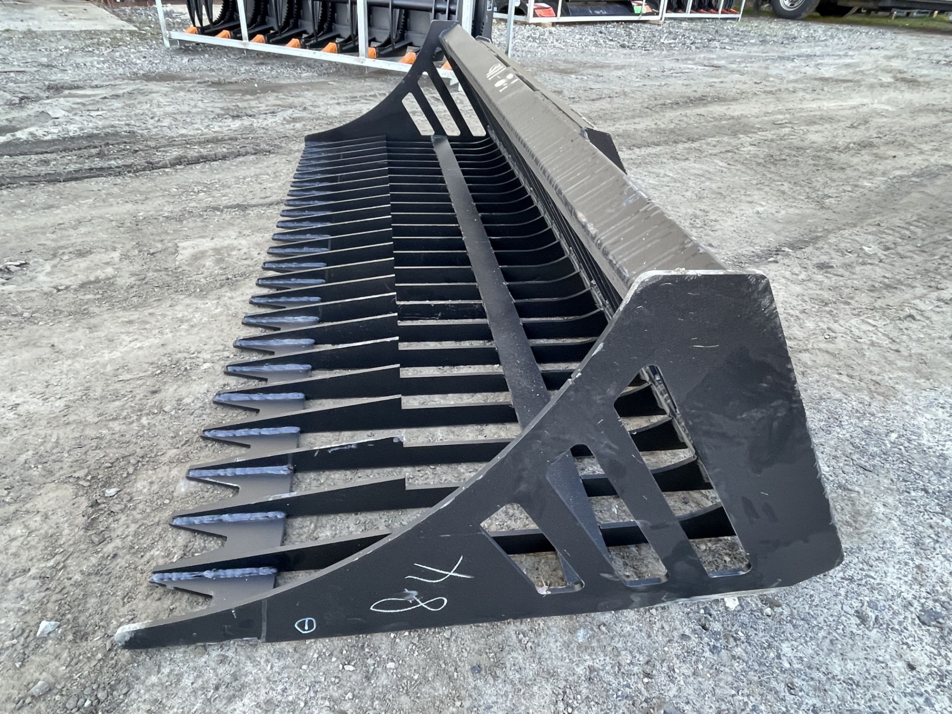 Brand New 84" Skid Steer Rock Bucket Attachment (NY270) - Image 4 of 5