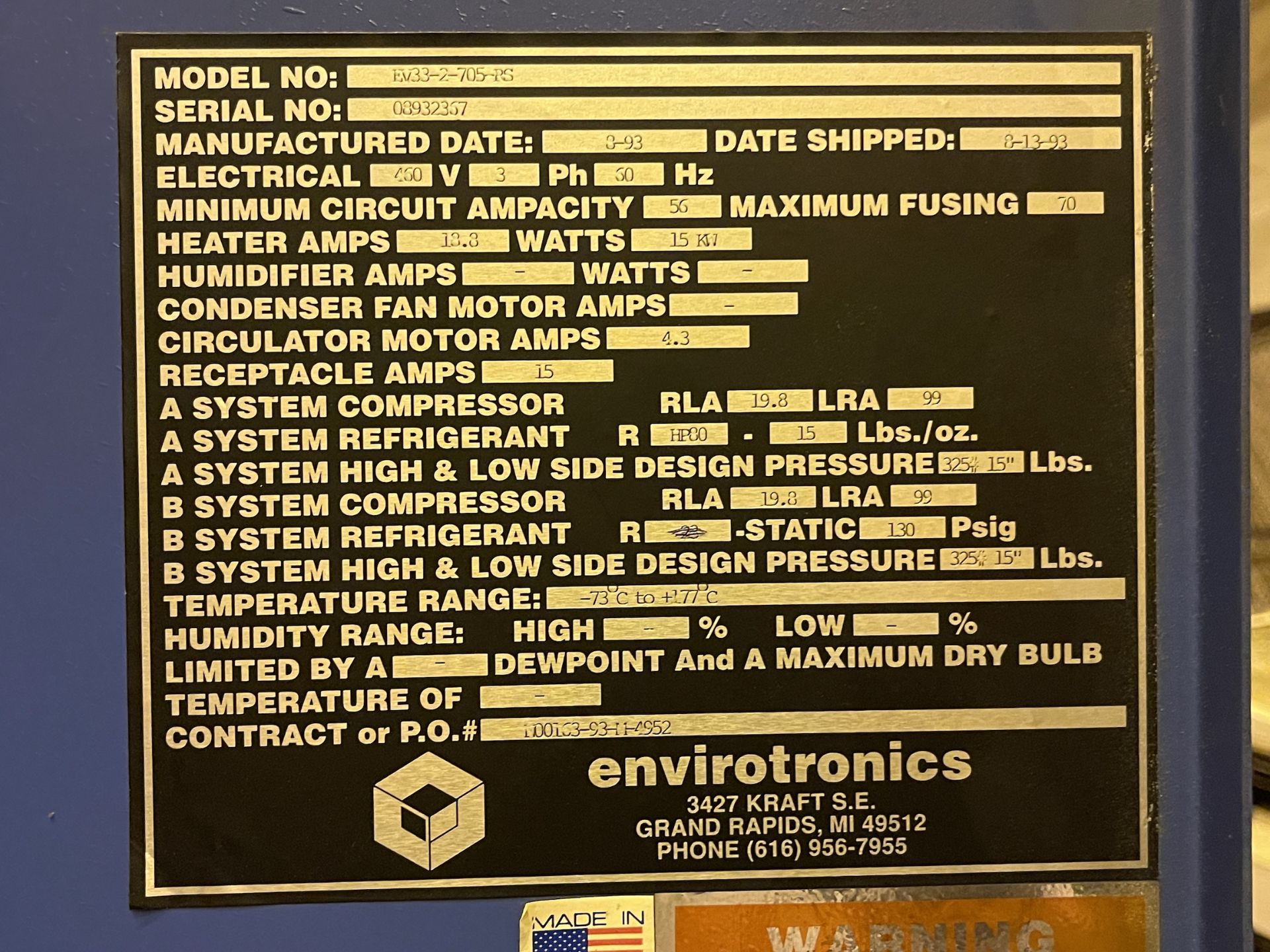 Envirotronics Thermal Cycling Chamber (ETW195) - Bild 4 aus 17