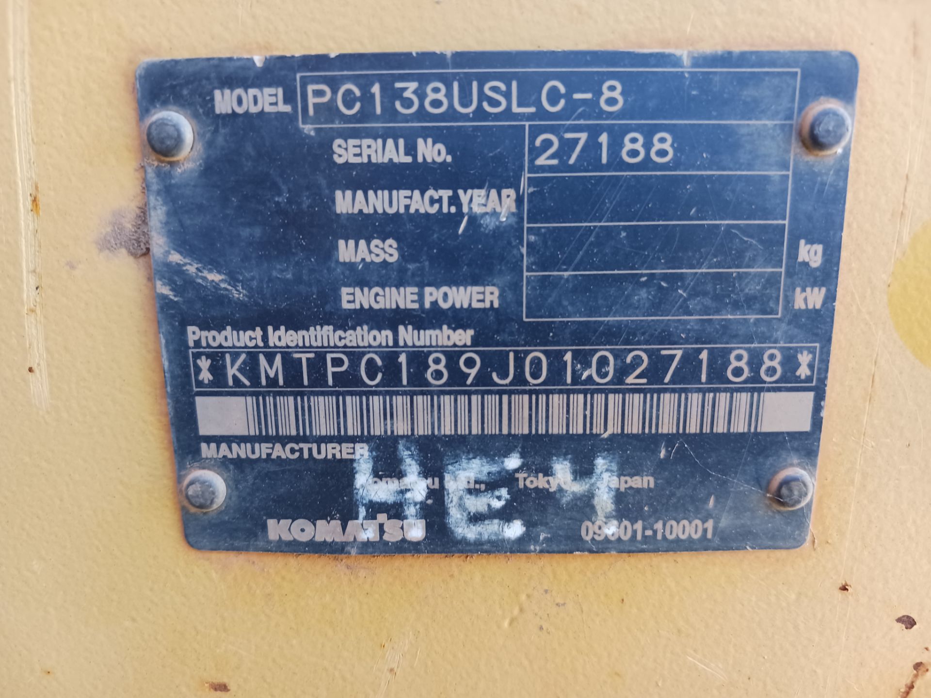 Komatsu PC138US LC-8 Excavator - Bild 17 aus 17
