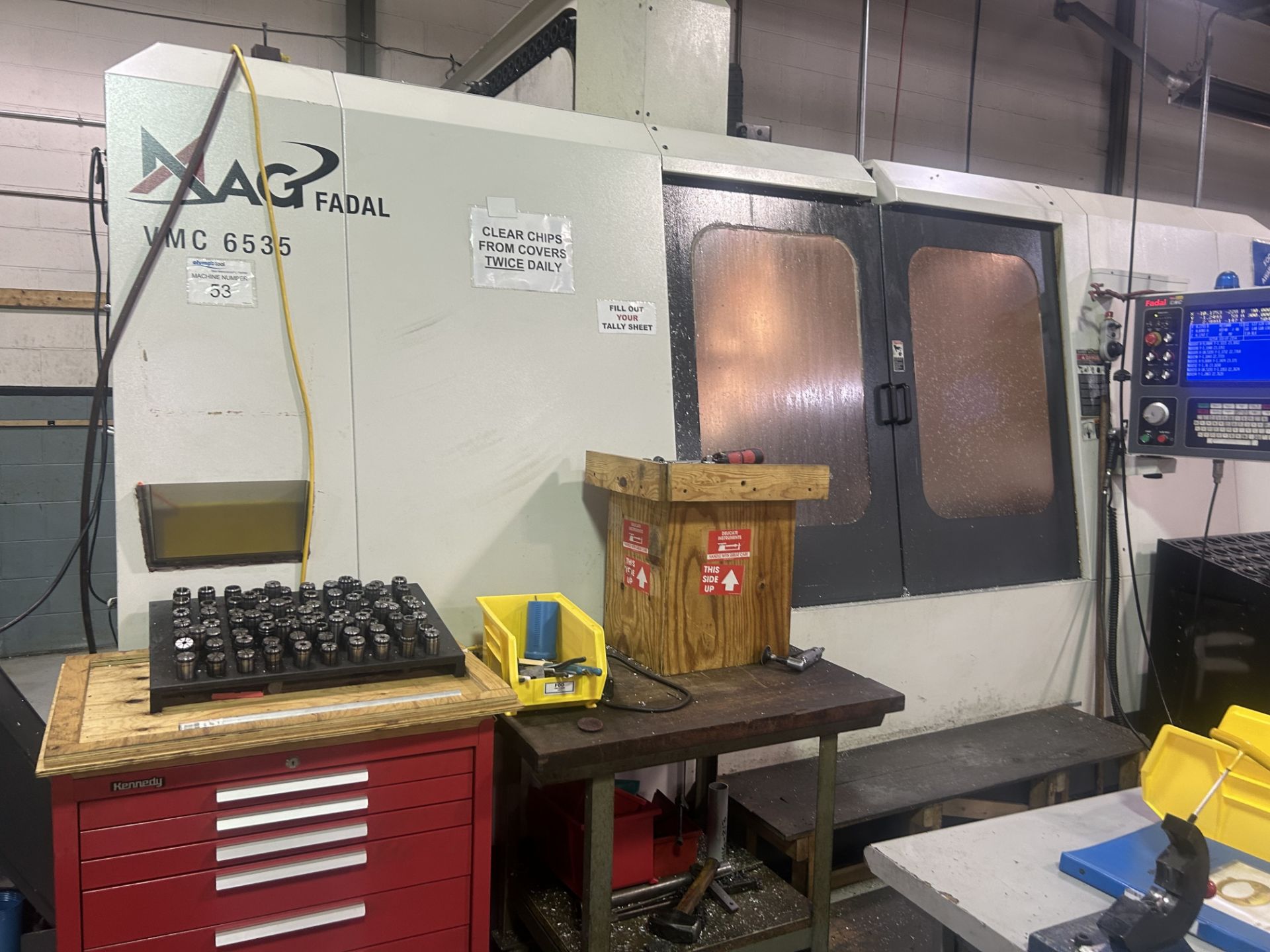 Fadal 6535 CNC Vertical Machining Center with 5th Axis (OT1) - Image 2 of 6