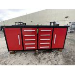 Brand New 7ft 10 Drawer 2 Cabinet Workbench (NY631)