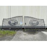 Lot of 8 Sets of 20ft "Deer" Iron Gates (NY651)