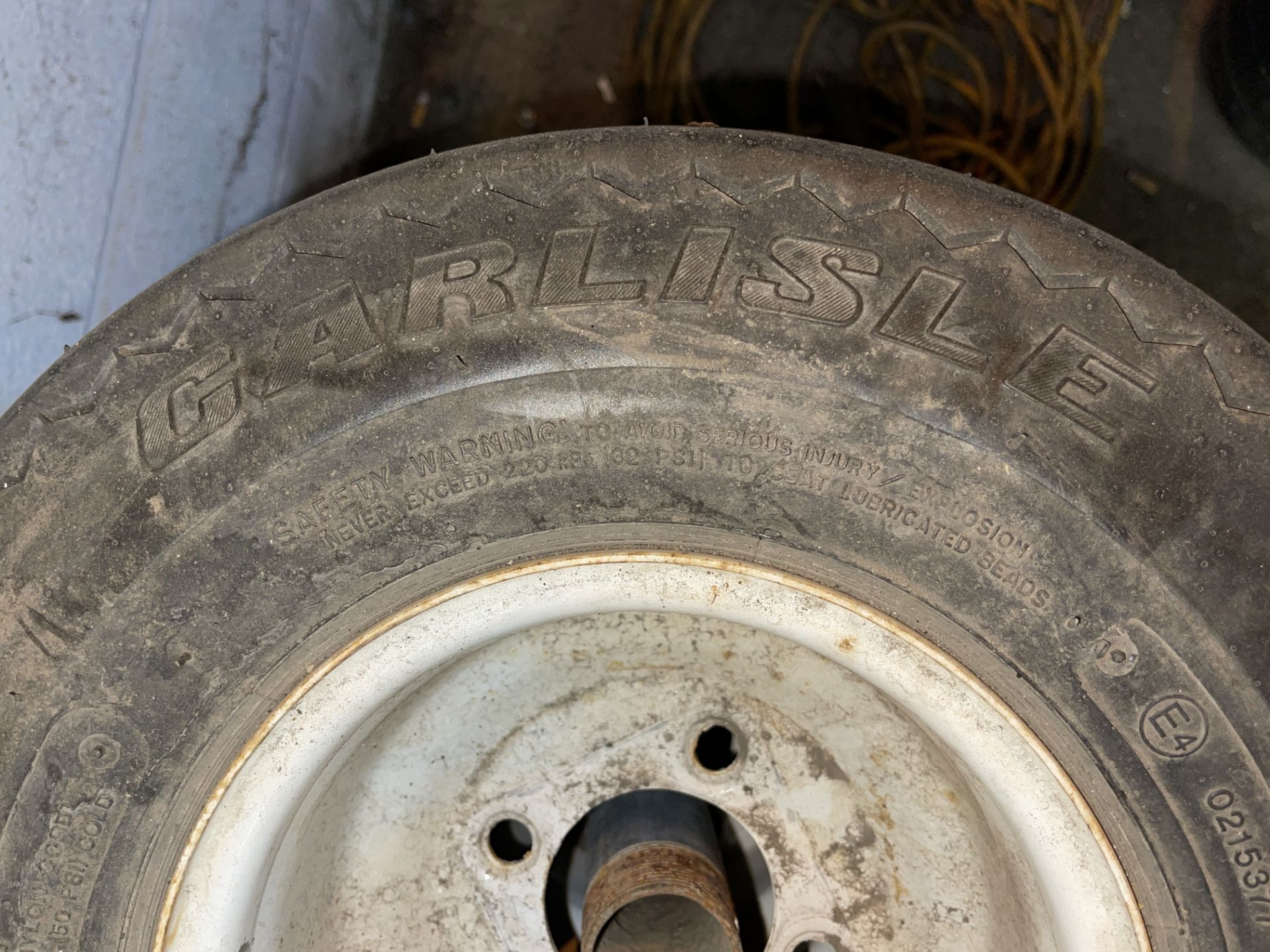 Set of 4 Golf Cart Tires and Rims (ES120) - Image 6 of 8