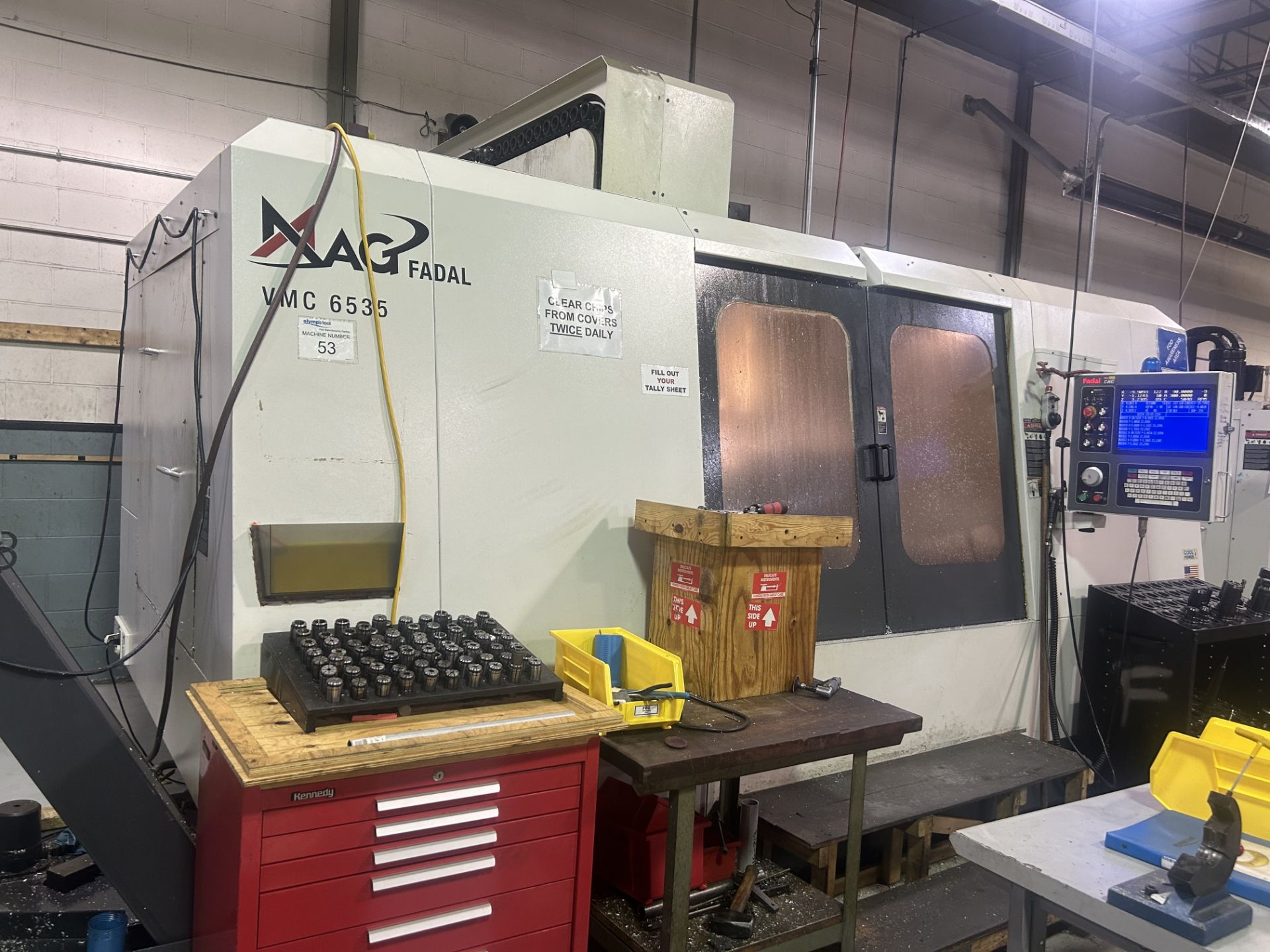 Fadal 6535 CNC Vertical Machining Center with 5th Axis (OT1)