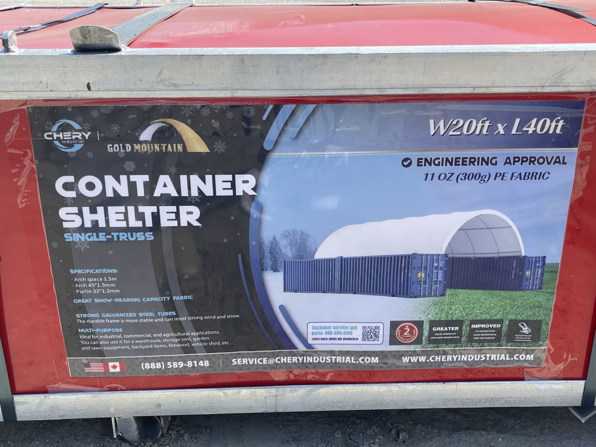 New Gold Mountain 20X40 Shelter Container (NY621E) - Image 2 of 5