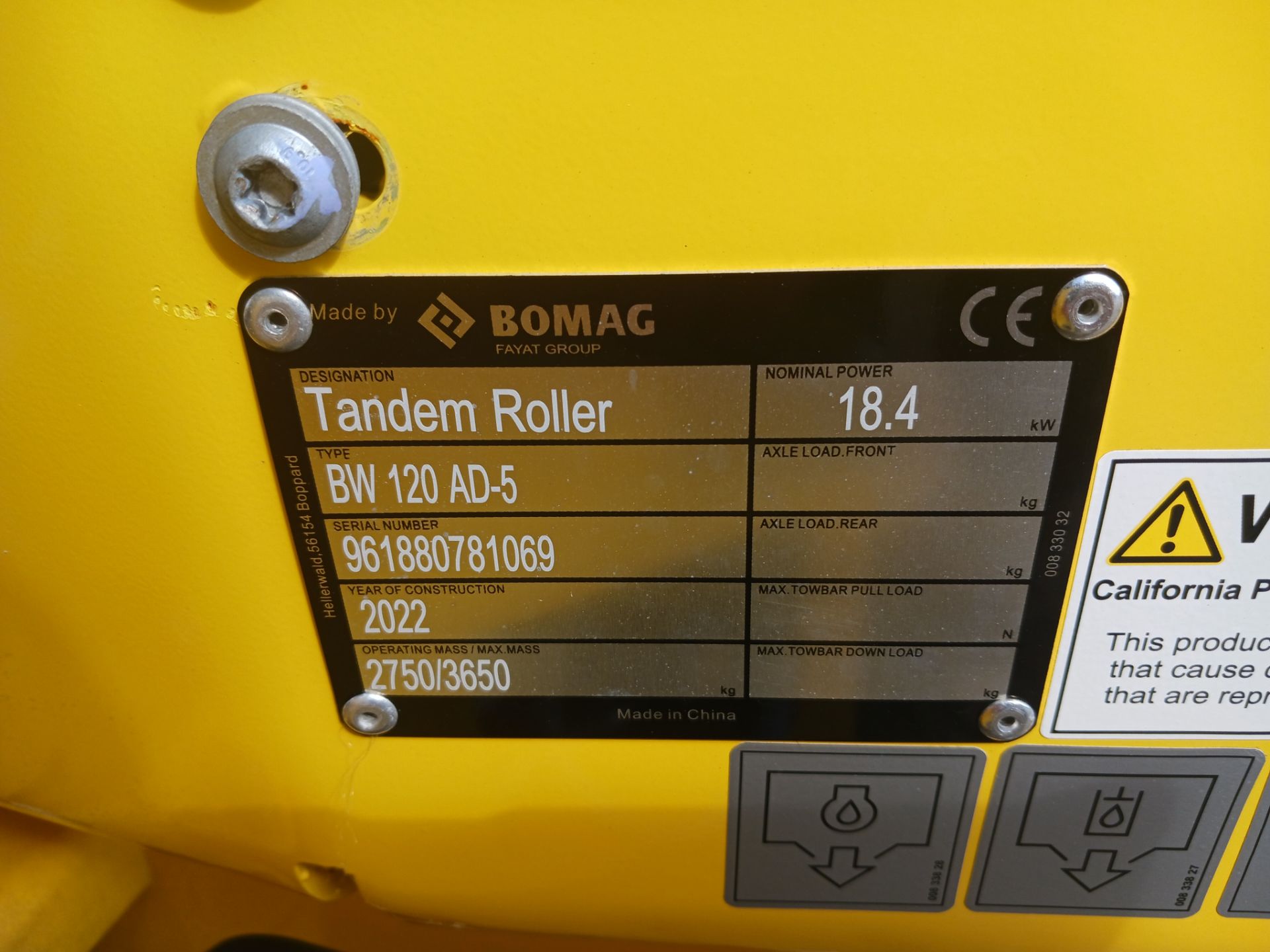 New Unused 2022 Bomag BW120AD-5 Vibratory Roller - Image 13 of 13