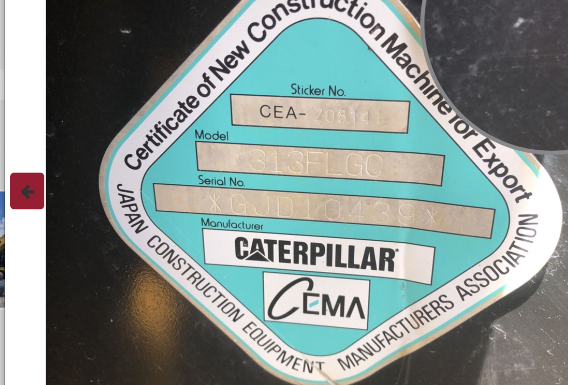 2019 Caterpillar 313FLGC Excavator - Image 14 of 14