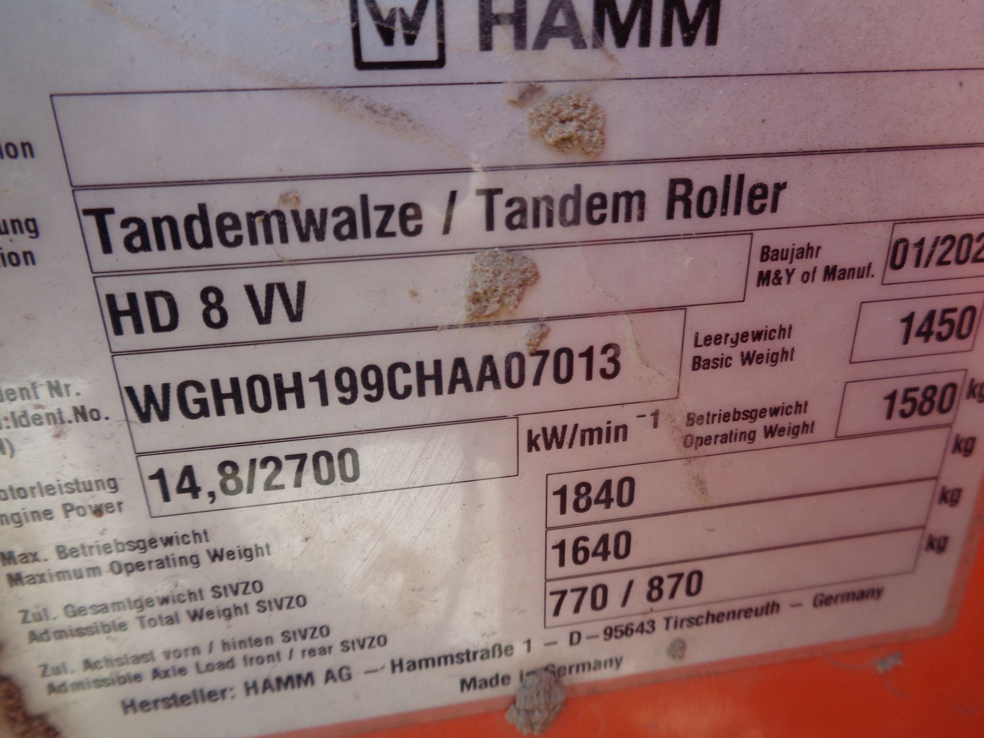 2020 Hamm HD8VV Vibratory Roller - Image 26 of 26