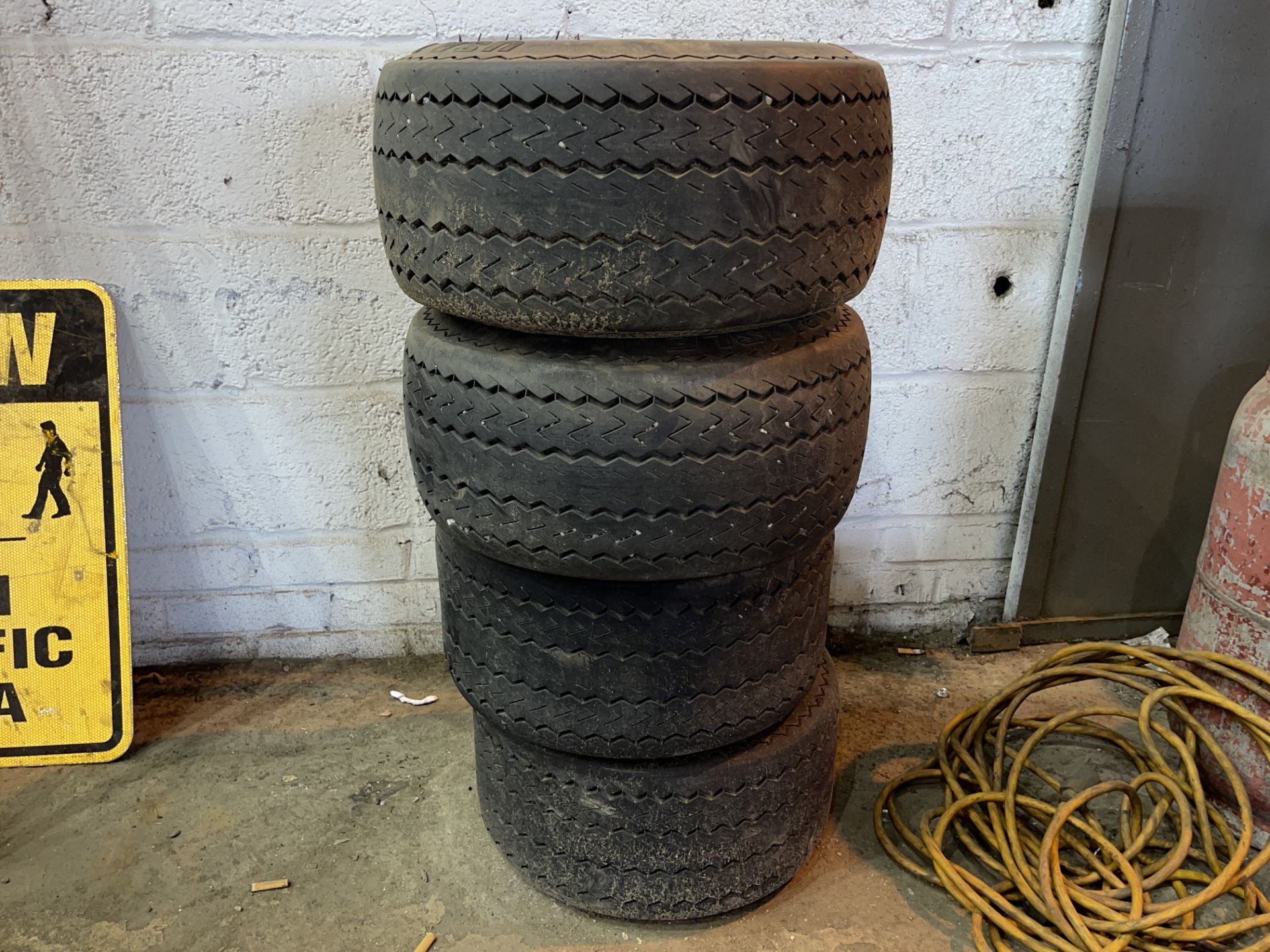 Set of 4 Golf Cart Tires and Rims (ES120)