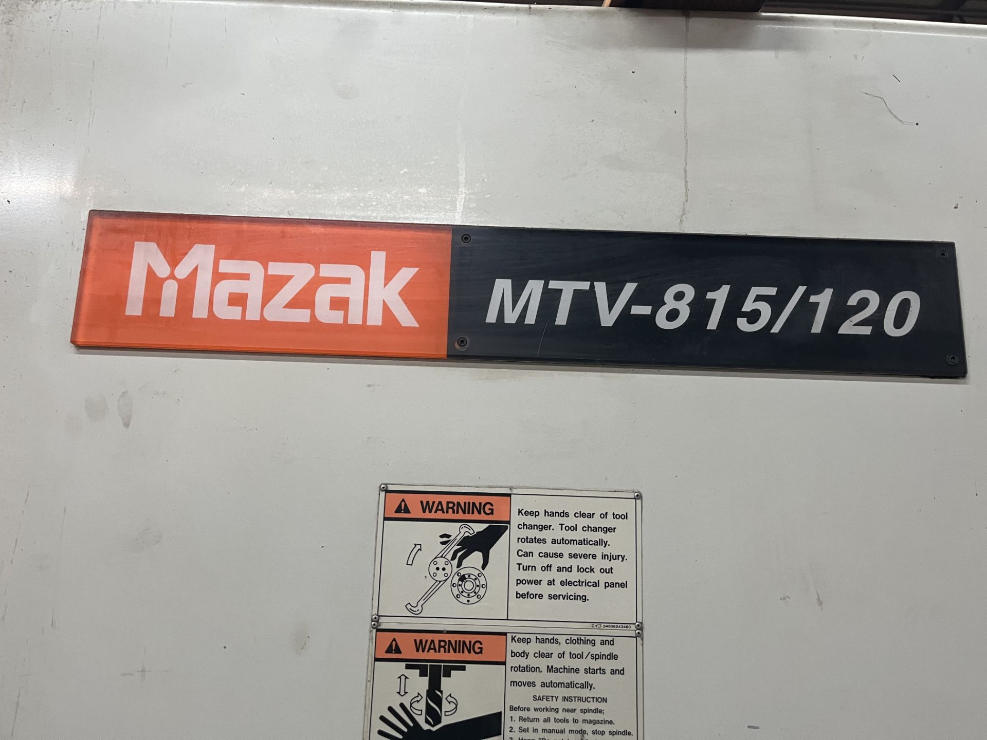 Mazak MTV-815/120 CNC Mill with Mazatrol 640M PC-Fusion-CNC Controls, with Chip Conveyor, Filter, - Image 4 of 5