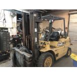 Caterpillar Model GP40, Cushioned Tires, LP Gas, 8000 Lb. Capacity, 3 Stage Mast with Rotate &
