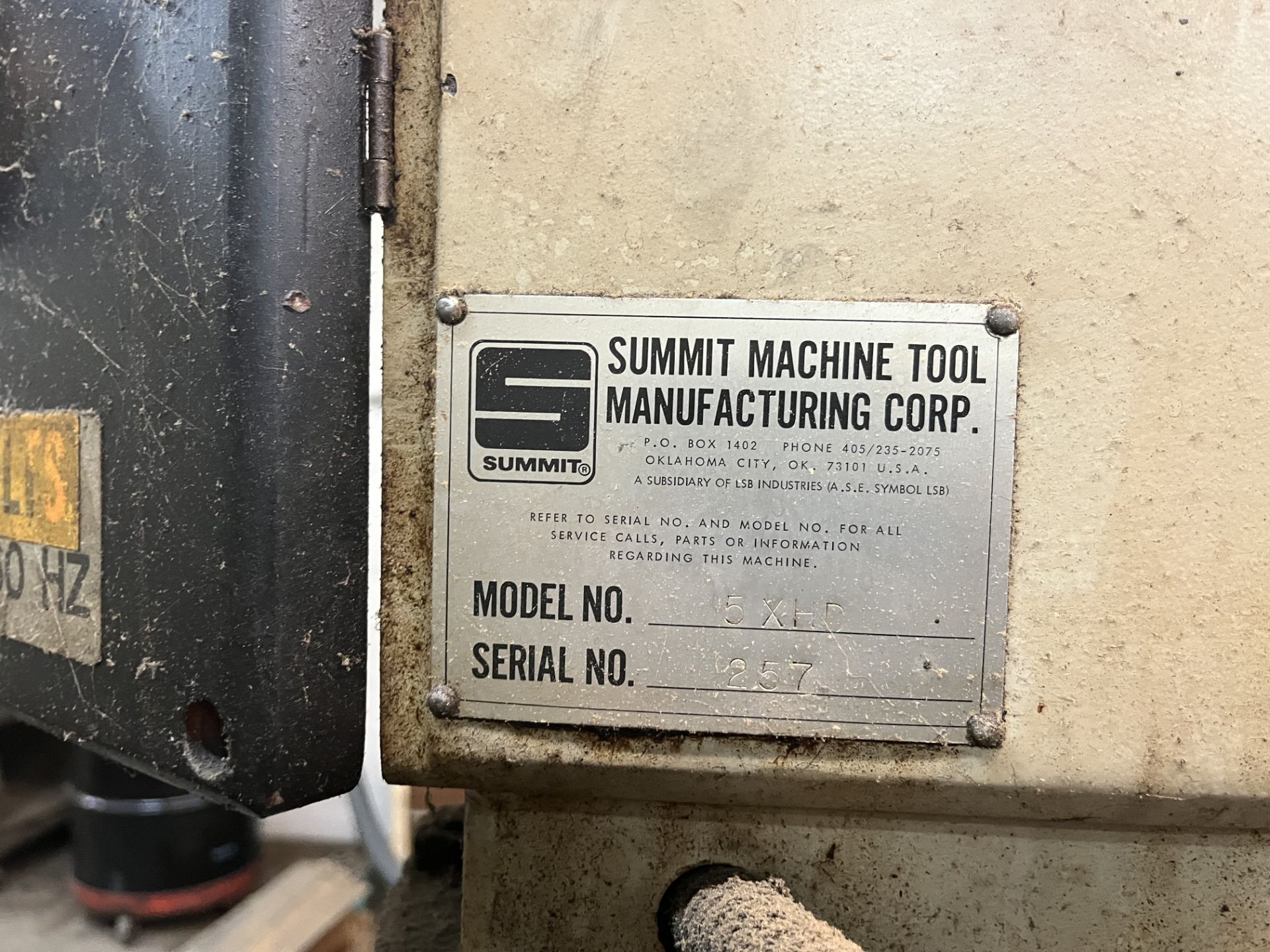 Summit Series TCA-70, Model 5XHD Vertical Drill Press/Tapping Machine, with Auto Feed, S/N 257 - Image 4 of 4