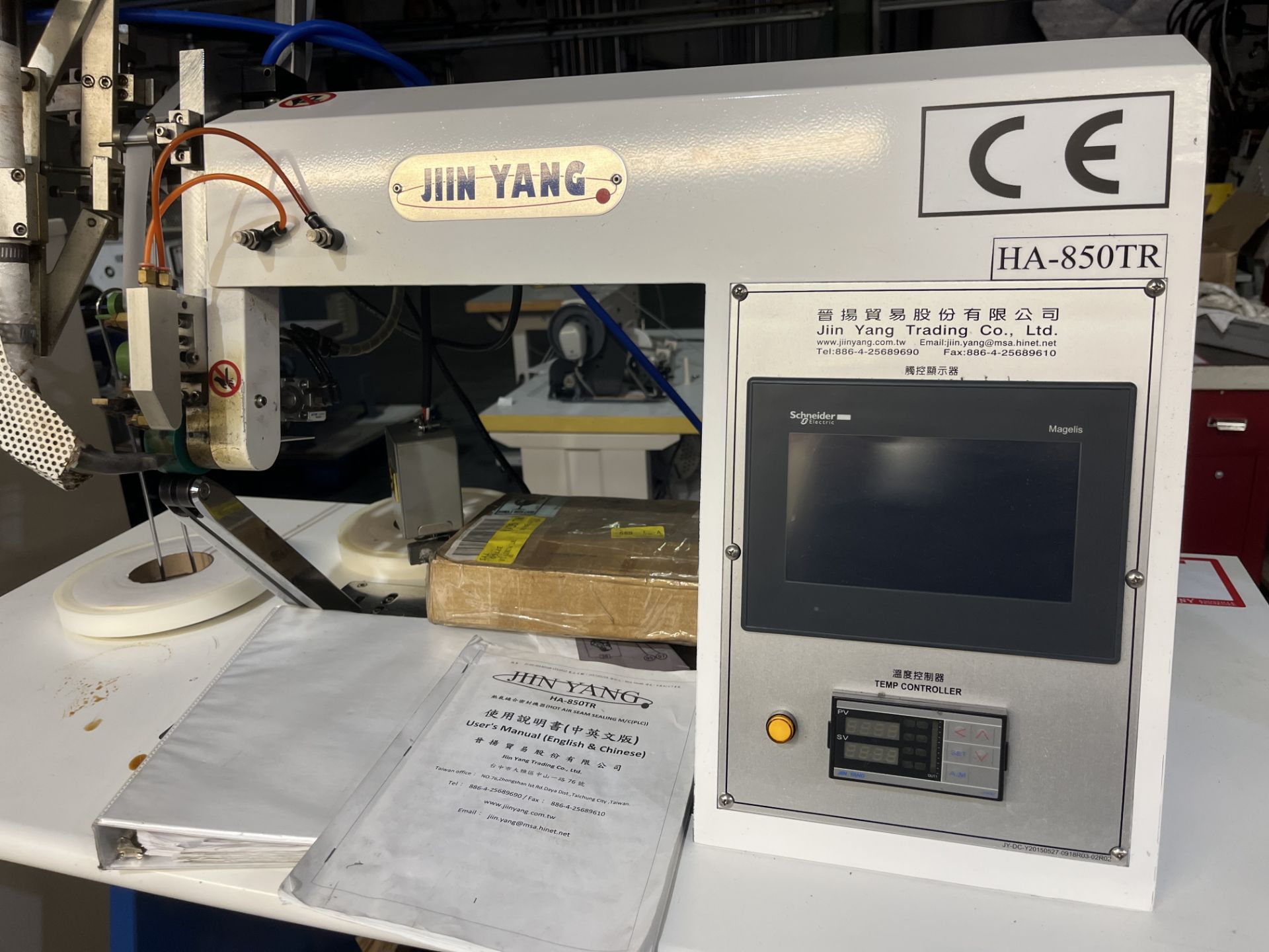 JIIN Yang Model HA 850TR Seam Sealing 220 Volt Single Phase Machine in Good, Working Condition S/N - Bild 3 aus 6