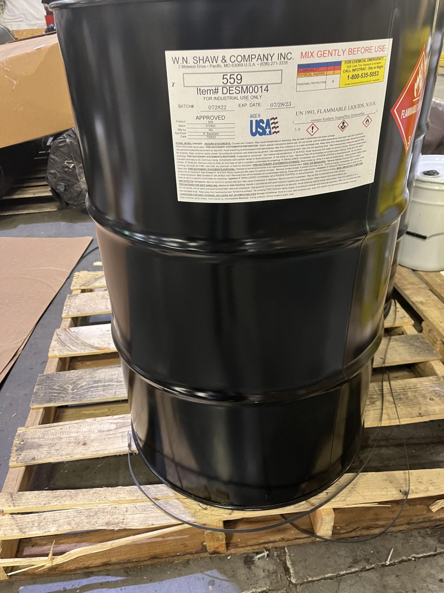 (2) 50-gallon drums of mold release agents - Image 3 of 6