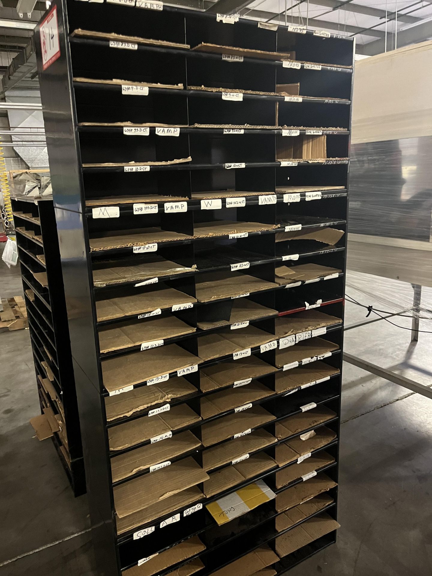 Metal cabinet, size 72in x 34in x 11.5in