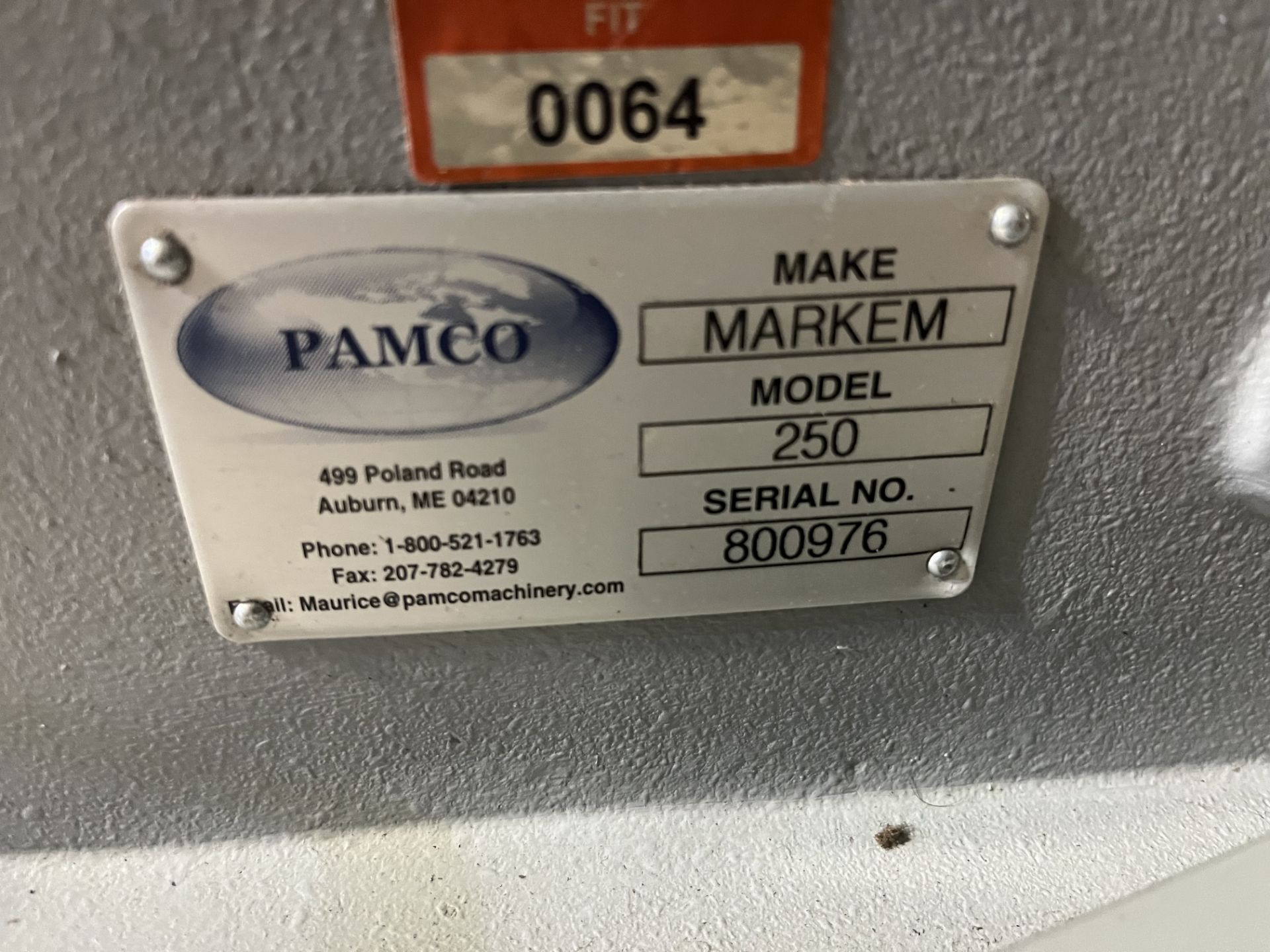 Pamco Markem 250 Foil embosser S/N 800976, in Good, Working Condition, Weight = 313 lbs, with - Bild 6 aus 10